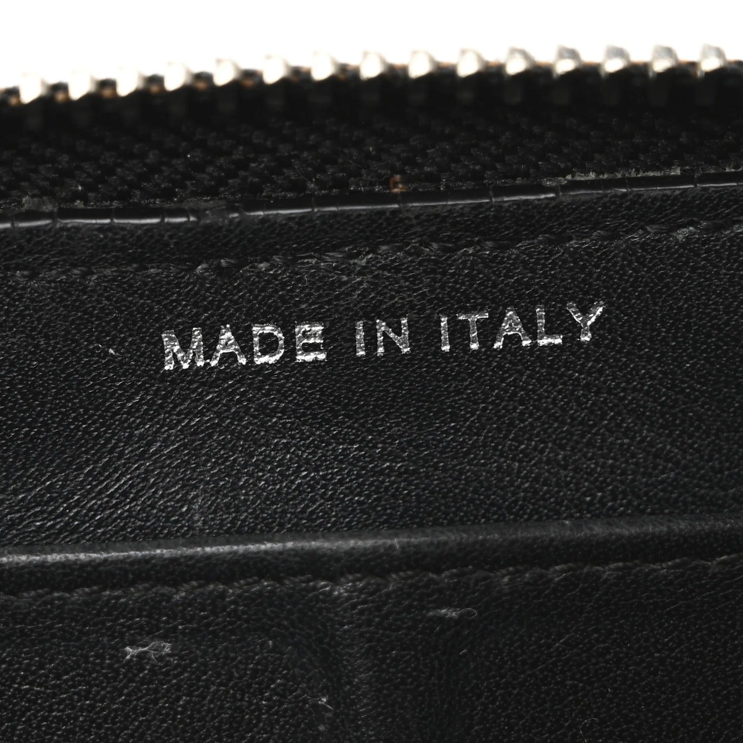 Chanel Patent Quilted Large Gusset Zip Around Wallet Black