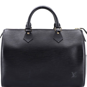 Louis Vuitton Speedy Handbag Epi Leather 30 Black