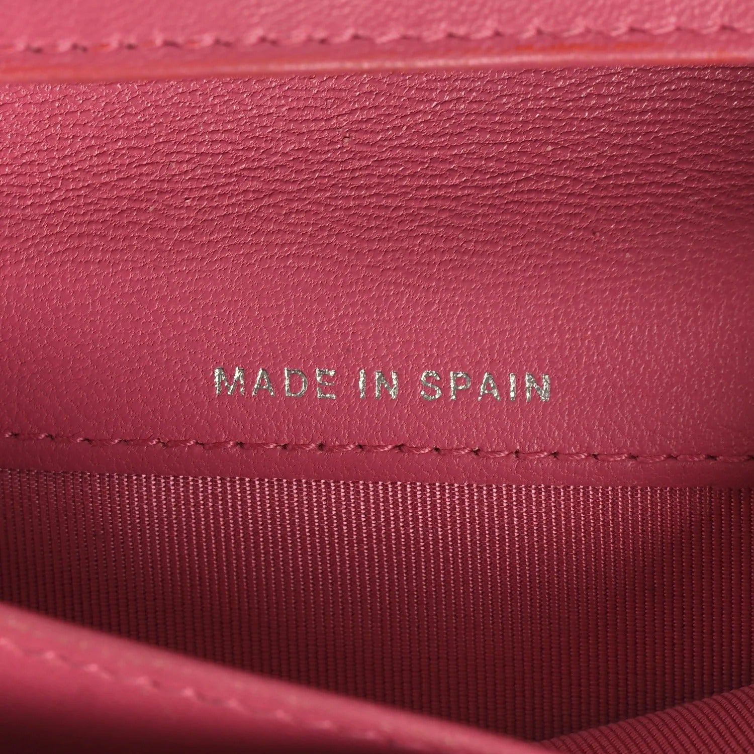 Chanel Lambskin Quilted Yen Wallet Red Pink