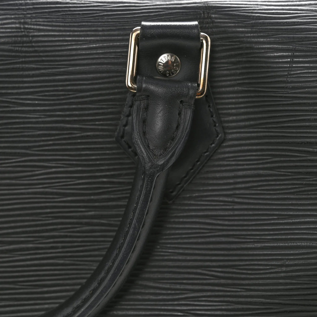 Louis Vuitton Speedy Handbag Epi Leather 30 Black
