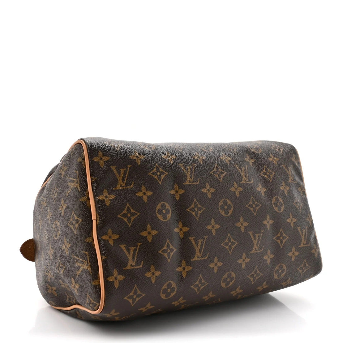 Louis Vuitton monogram handbag on a white background